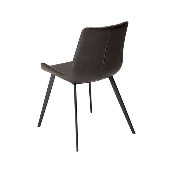 Pilka odinė valgomojo kėdė DAN-FORM Denmark Hype-image-1