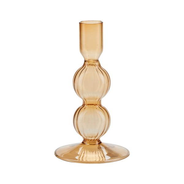 Oranžinės spalvos stiklinė žvakidė Bahne & CO