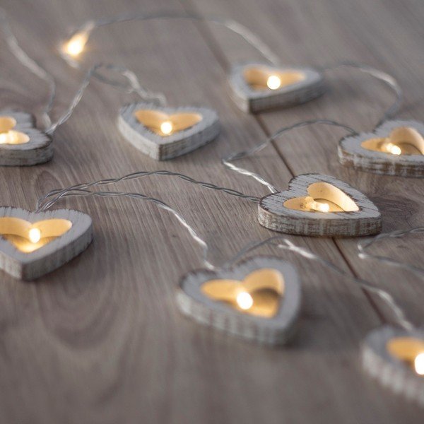 LED lempučių girlianda DecoKing Heart, 10 lempučių, 1,65 m ilgio-image-3