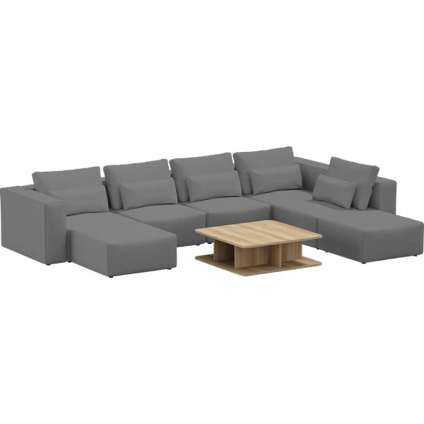 Kampinė sofa pilkos spalvos (kintama) Riposo Ottimo – Sit Sit