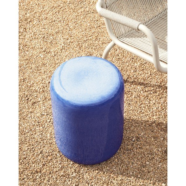 Iš keramikos apvalios formos sodo šoninis staliukas ø 35 cm Mesquida – Kave Home-image-1