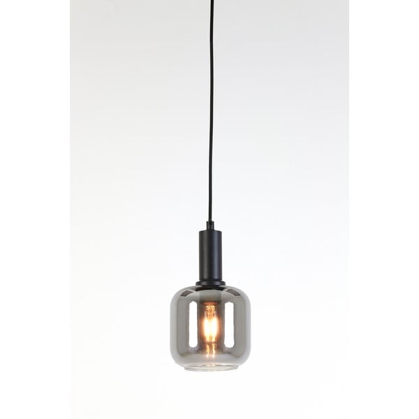 Pilkas lubinis šviestuvas su stikliniu gaubtu ø 21 cm Lekar - Light & Living-image-2