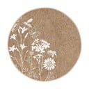 Skalbiamas/robotiniams dulkių siurbliams apvalios formos kilimas šviesiai rudos spalvos ø 120 cm Comfort – Mila Home