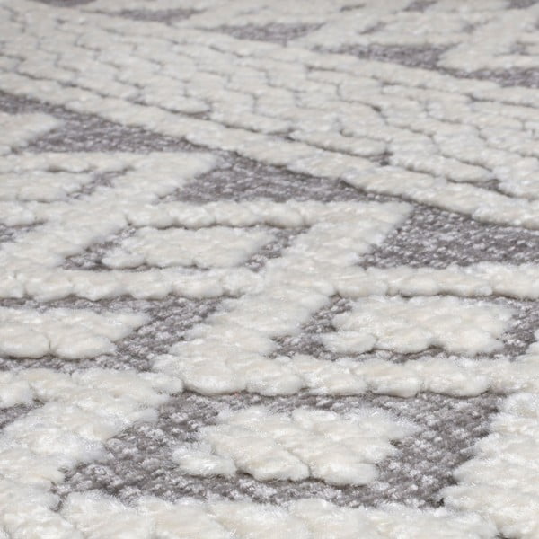 Pilkas plaunamas kilimas 218x160 cm Jhansi - Flair Rugs-image-4