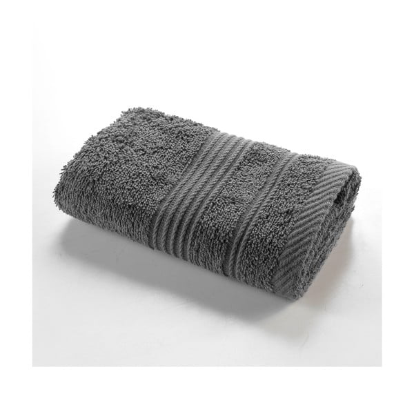 Tamsiai pilkos spalvos iš frote audinio iš medvilnės rankšluostis 30x50 cm Tendresse – douceur d'intérieur