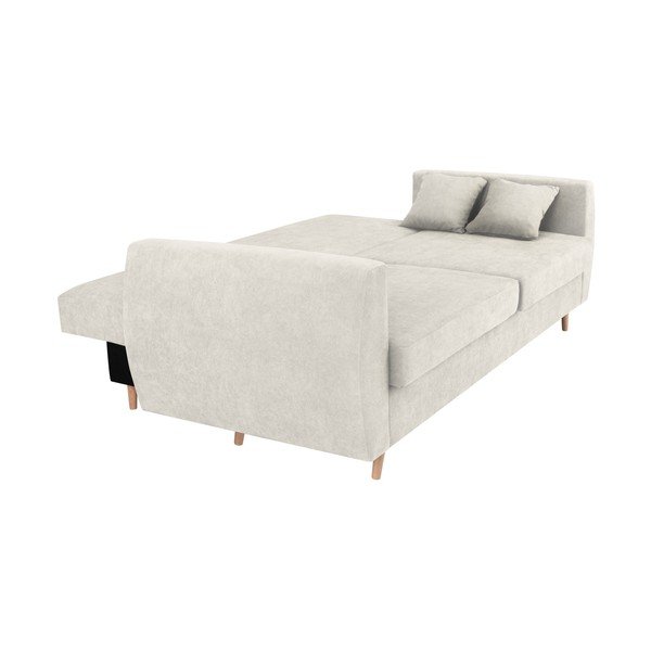 Trijų vietų sofa-lova su saugykla, sidabro spalvos "Cosmopolitan Design Amsterdam-image-3