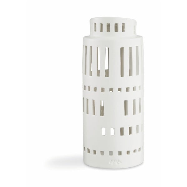 Baltas keraminis žvakidės laikiklis "Kähler Design Urbania Lighthouse Tower