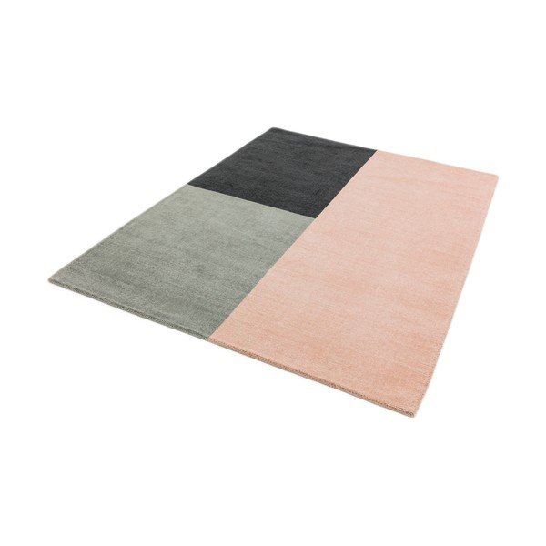 Rožinis ir pilkas kilimas Asiatic Carpets Blox, 200 x 300 cm-image-2
