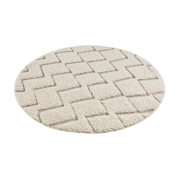 Kreminis kilimas Mint Rugs Handira, ⌀ 160 cm-image-2