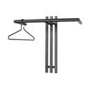 Juodos spalvos iš metalo sieninė lentyna 65 cm Senza – Spinder Design
