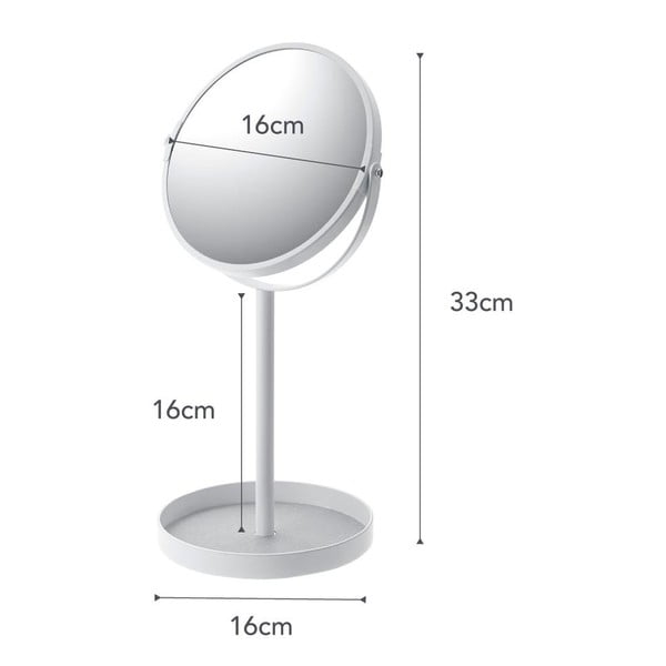 Kosmetinis veidrodis ø 17,5 cm Tower – YAMAZAKI-image-4