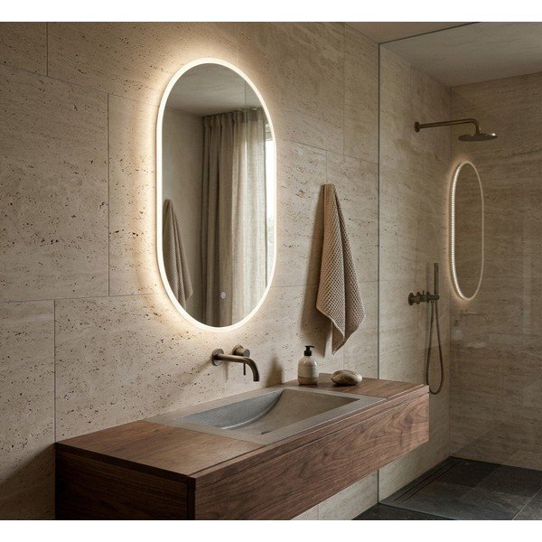 Sieninis veidrodis su apšvietimu 50x80 cm Eclipse – Bonami Essentials-image-1