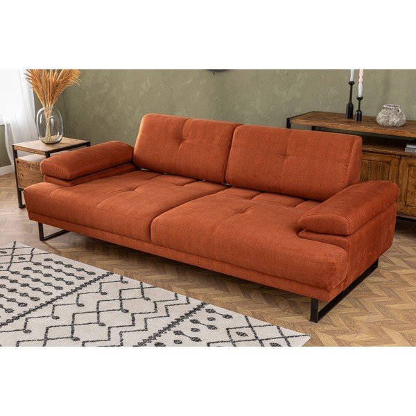 Sofa oranžinės spalvos 239 cm Mustang – Balcab Home-image-3