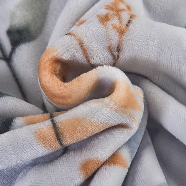 Pilkai mėlynos spalvos iš mikropliušo viengulė patalynė 140x200 cm Greta – My House-image-1