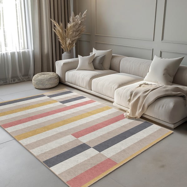 Skalbiamas kilimas 160x230 cm Rosy Bandas – Mila Home-image-1