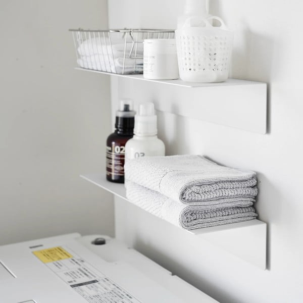 Iš metalo sieninė lentyna baltos spalvos 50 cm – YAMAZAKI-image-2