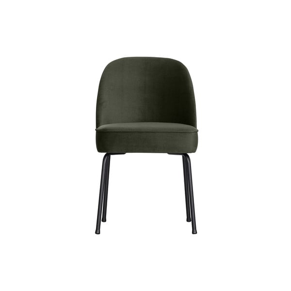 Valgomojo kėdės iš aksomo tamsiai žalios spalvos 2 vnt. Vogue – BePureHome