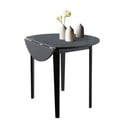 Juodas sulankstomas valgomojo stalas Støraa Trento Quer, ⌀ 92 cm