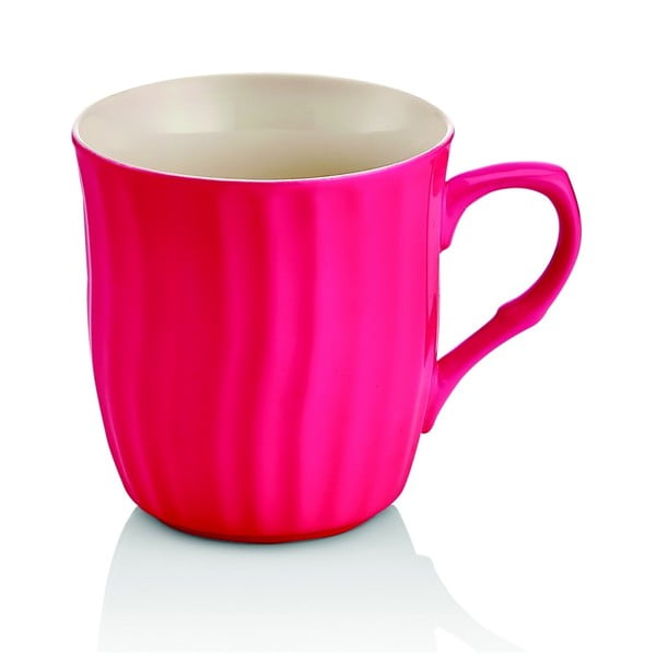 Tamsiai rožinis porceliano puodelis Efrasia