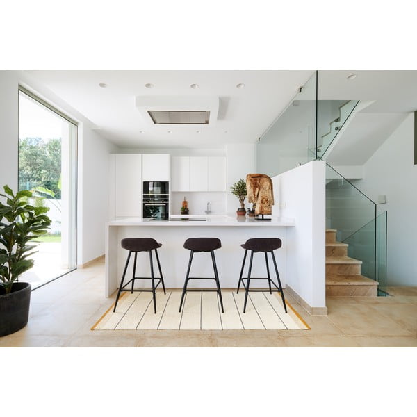 Ochros spalvos/kreminės spalvos lauko ir vidaus kilimas 140x200 cm Belle Ochre – Pappelina-image-2