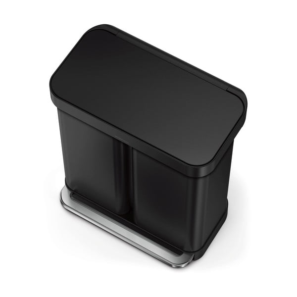 Šiukšliadėžė iš plieno rūšiavimui/su pedalu 58 l – simplehuman-image-2