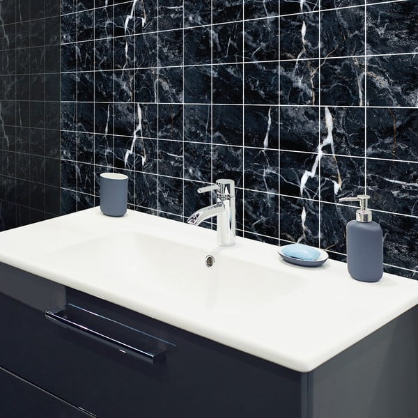Lipdukų rinkinys plytelėms 24 vnt. 15x15 cm Marble Tiles Florencia - Ambiance-image-1