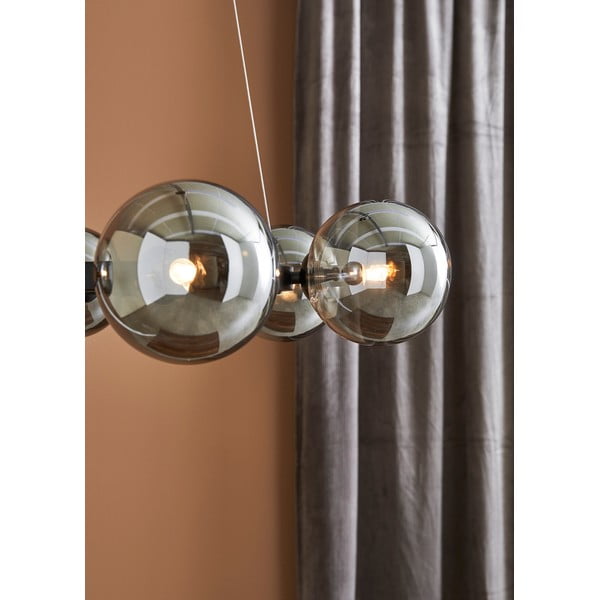 Juodos spalvos pakabinamas šviestuvas Markslöjd Circle 6L-image-1