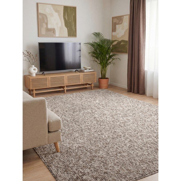 Skalbiamas kilimas pilkos spalvos 120x170 cm Rocco Taupe – Elle Decoration-image-1