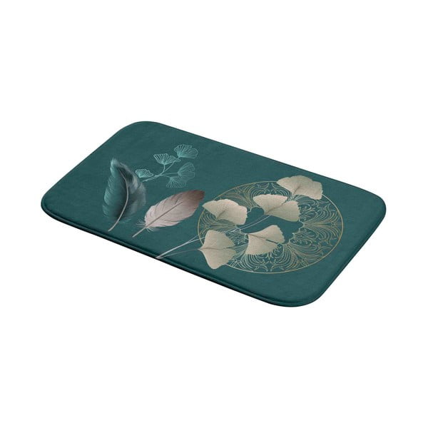 Vonios kilimėlis turkio spalvos 45x75 cm Ginkoblue – douceur d'intérieur-image-2