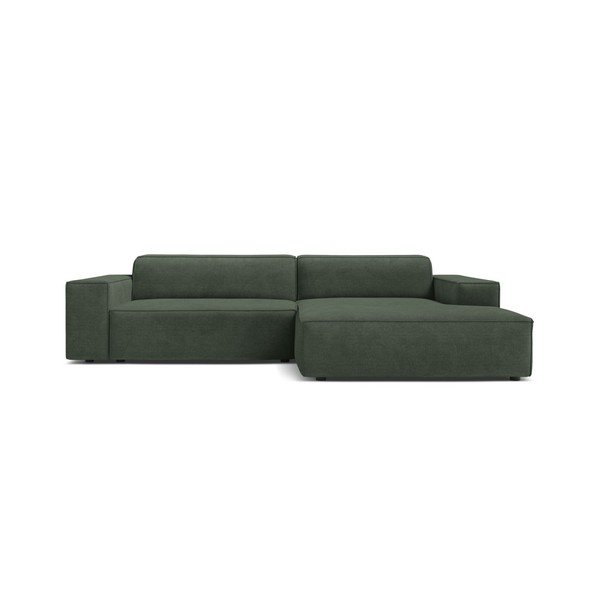 Smaragdinės spalvos modulinė kampinė sofa (su dešiniuoju kampu/su gultu) Jodie – Micadoni -image-1