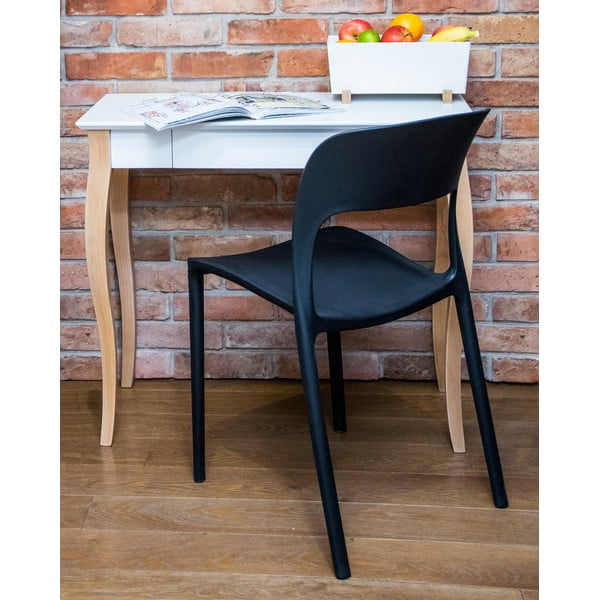 Baltas rašomasis stalas Ragaba Lillo, 85 cm ilgio-image-1