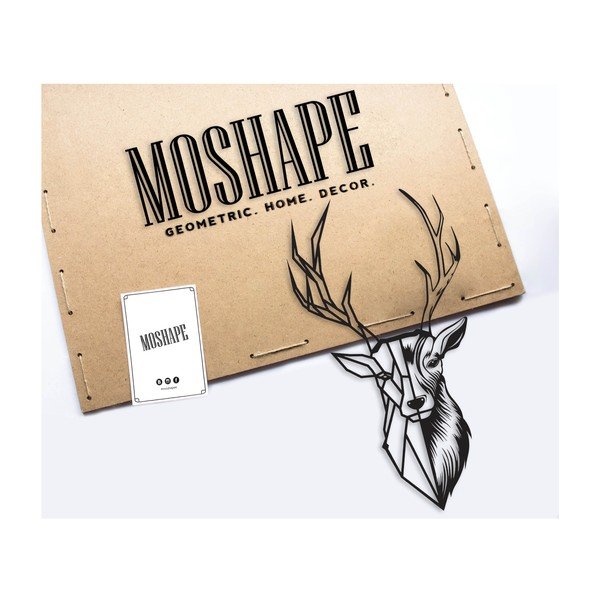 Juoda sienų dekoracija "Mighty Deer-image-1