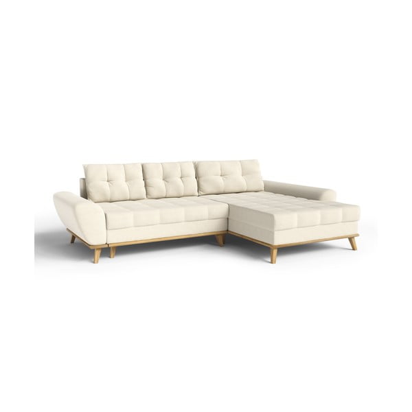 Sulankstoma kampinė sofa kreminės spalvos (su dešiniuoju kampu) Balitco – Ropez-image-3
