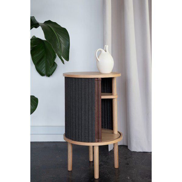 Iš ąžuolo masyvo apvalios formos šoninis stalas ø 38 cm Audacious – UMAGE-image-1