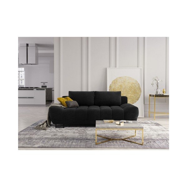 Juoda trivietė sofa-lova Windsor & Co Sofas Cumulus-image-1
