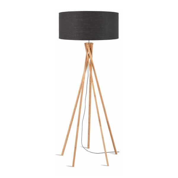 Tamsiai pilkos spalvos tamsiai pilku atspalviu ir bambuko konstrukcija Good&Mojo Kilimanjaro