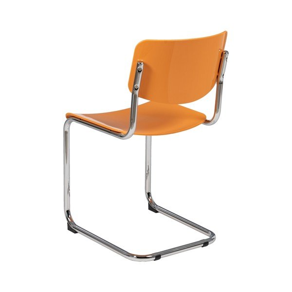 Valgomojo kėdės oranžinės spalvos 4 vnt. Chrome – Ixia-image-4