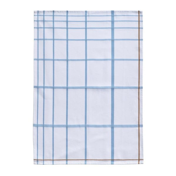 Baltas ir mėlynas medvilninis virtuvinis rankšluostis "Zone Garro", 50 x 70 cm
