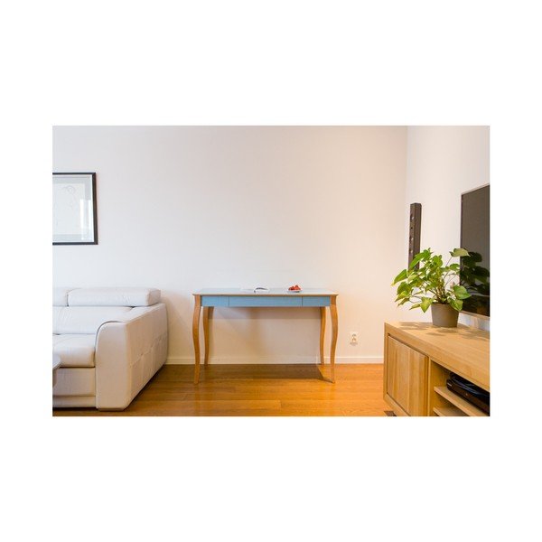Tamsiai turkio spalvos rašomasis stalas "Ragaba Lillo", ilgis 85 cm-image-2