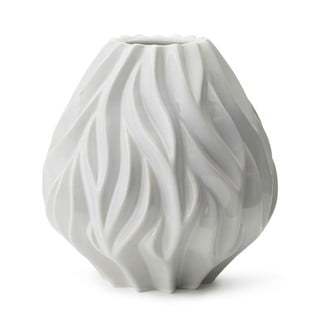Balta porcelianinė vaza Morsø Flame, aukštis 23 cm