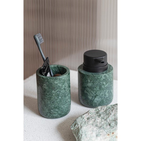 Iš marmuro dantų šepetėlio indas tamsiai žalios spalvos Marble – Mette Ditmer Denmark-image-2