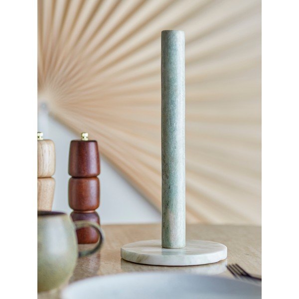 Šviesiai žalios spalvos iš marmuro popierinio rankšluosčio stovas ø 15 cm Emy – Bloomingville-image-3