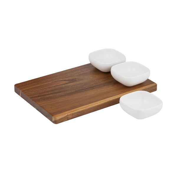 Baltos spalvos iš porceliano  serviravimo rinkinys 6 vnt. Essentials – Ladelle-image-3