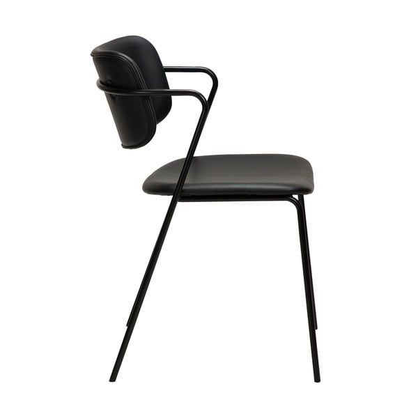Juoda dirbtinės odos kėdė DAN-FORM Denmark Zed-image-1