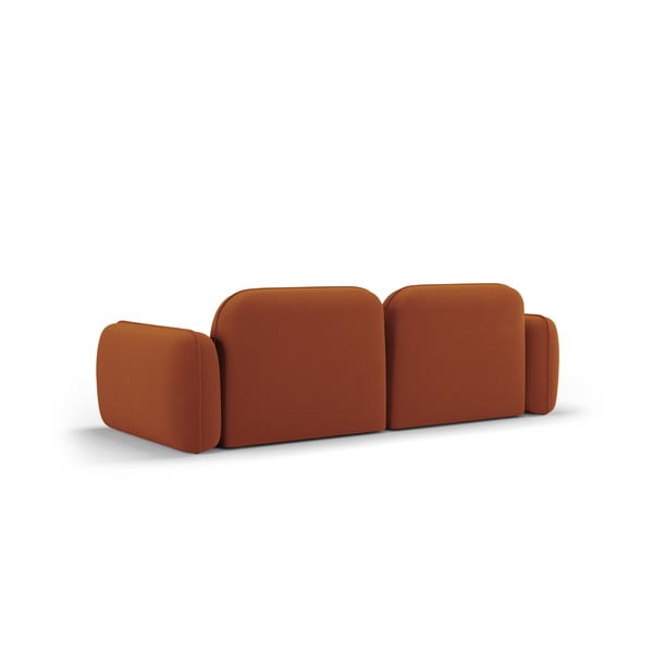Iš velveto sofa oranžinės spalvos 230 cm Audrey – Interieurs 86-image-3