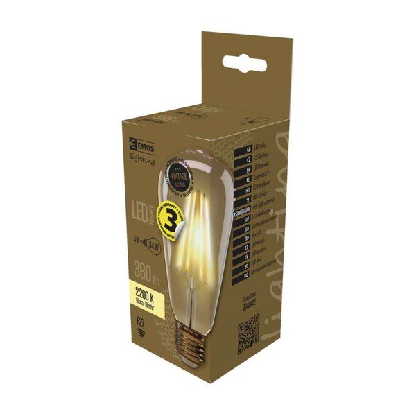 LED lemputė EMOS Vintage ST64 Warm White, 4W E27-image-2