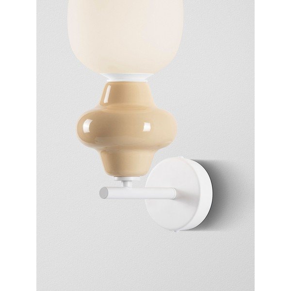 Baltos spalvos iš keramikos sieninė lempa Clio – Nova Luce-image-4