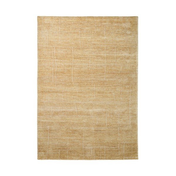 Rankų darbo garstyčių spalvos kilimas 200x300 cm Eloda – Kave Home