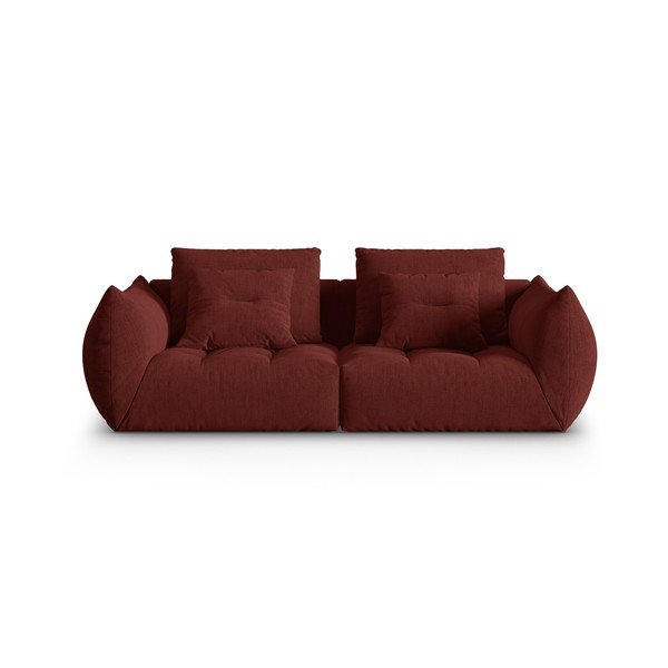 Sofa raudonos spalvos 232 cm Bloom – Micadoni Home