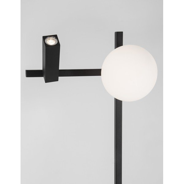 Baltos spalvos/juodos spalvos iš metalo pastatomas šviestuvas LED su sulankstoma konstrukcija (aukštis 150 cm) su stiklo gaubtu Joline – Nova Luce-image-4